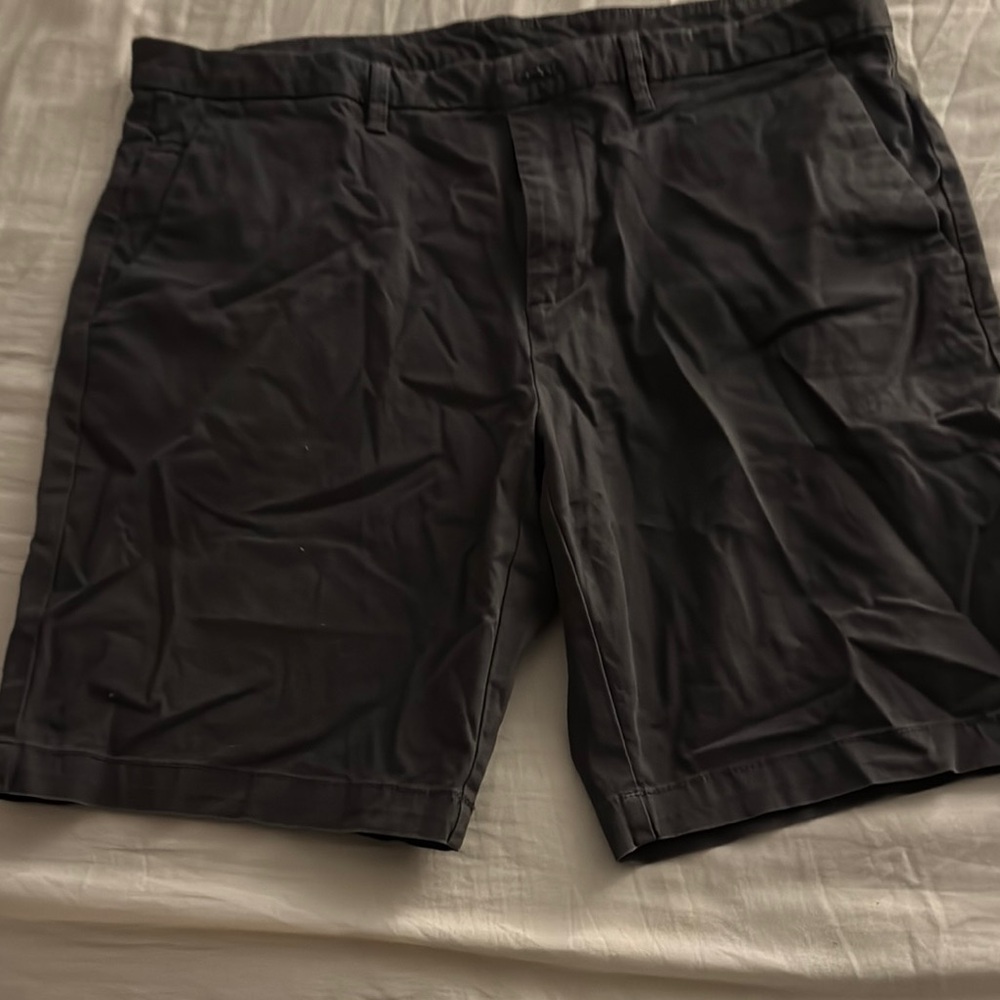 Calvin Klein Black Flat Front Shorts